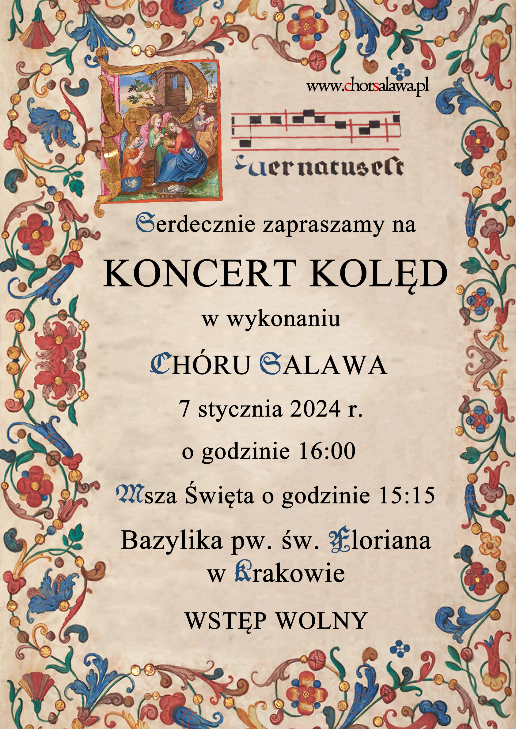 Koncert kolęd u św. Floriana